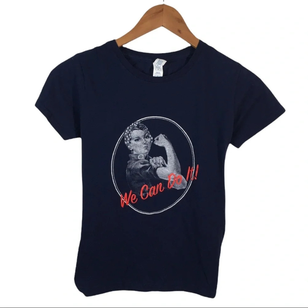 WS689 Delta Soft We can do it Feminist T Shirt S